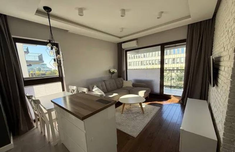 Alquiler de un moderno apartamento de 3 habitaciones, 52 m², distrito Mokotów, Varsovia, Polonia